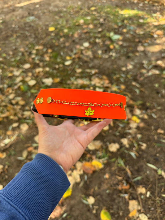 Collier feuille d’automne et splash